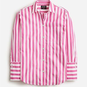 J Crew Garçon Classic Striped Shirt 100% Cotton Size 4